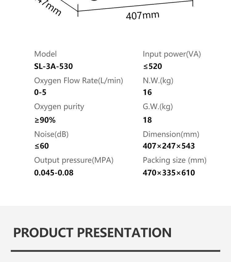 Home Use Small Portable Oxygen Concentrator 